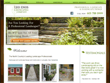 Tablet Screenshot of leojenoslandscaping.com